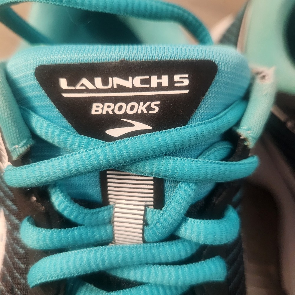 Brooks Launch 5 Teal Black Womens Athletic Running Shoes Sneakers Size 6 US READ - Picture 7 of 11